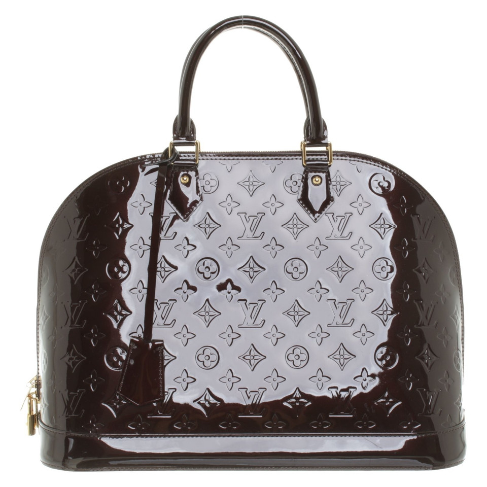 Louis Vuitton "Alma MM Monogram Vernis Amarante"