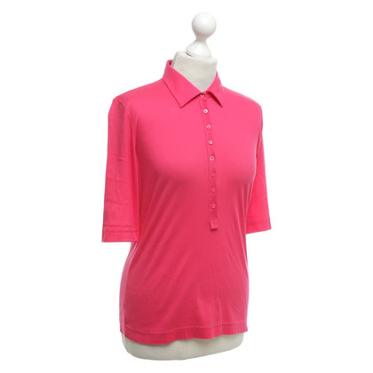 René Lezard Polo shirt in pink / red