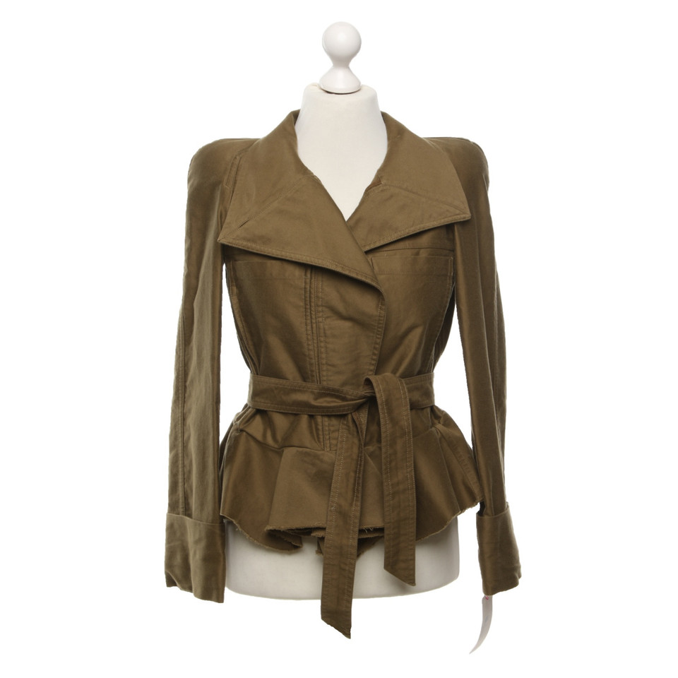 Isabel Marant Giacca/Cappotto in Cotone in Verde oliva
