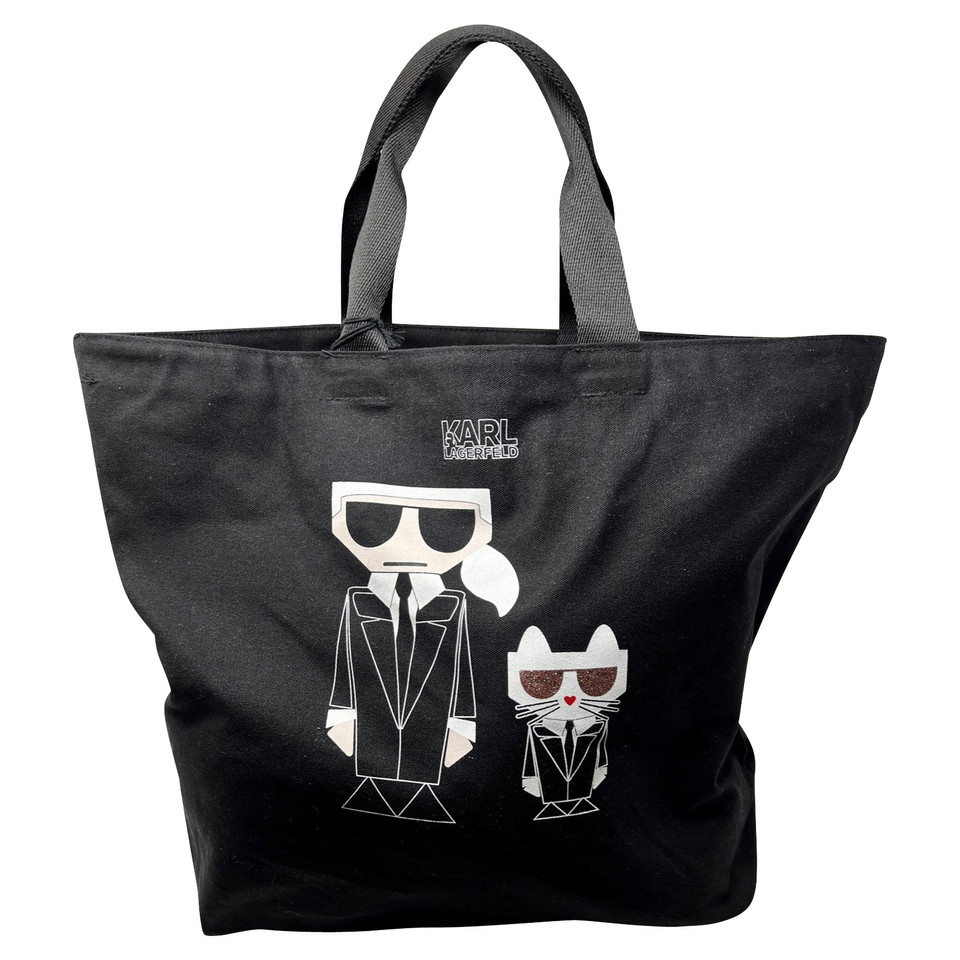 Karl Lagerfeld Shopper en Coton en Noir
