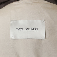 Yves Salomon Jacket with rabbit fur trim