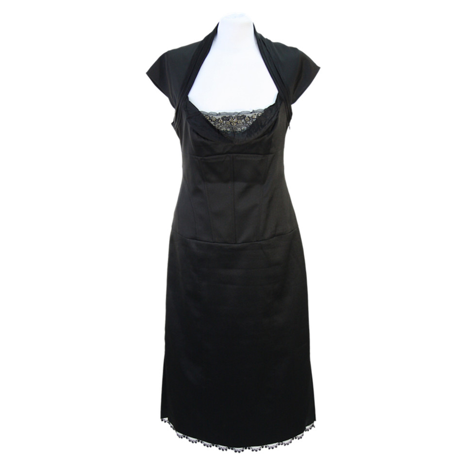 Karen Millen Schede jurk in zwart