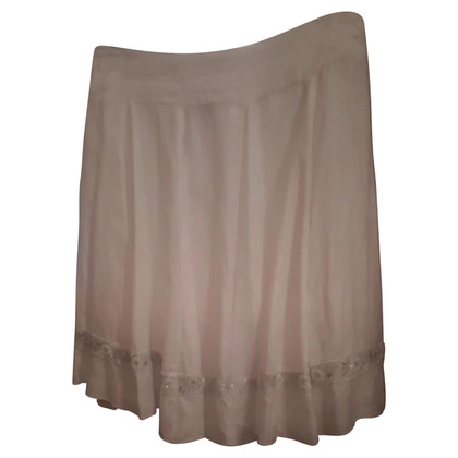 Twin Set Simona Barbieri Skirt Linen in White