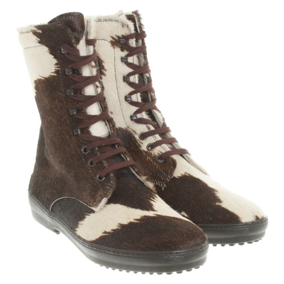 Tod's Boots in brown/white