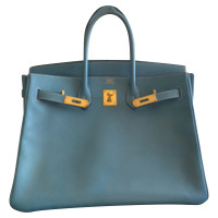 Hermès Birkin Bag 35 Leather in Blue