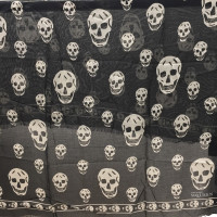 Alexander McQueen Black skull scarf 