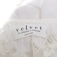 Velvet Top in white