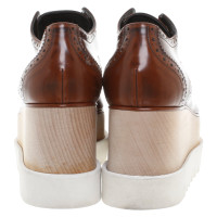 Stella McCartney Leather platform lace-up shoes