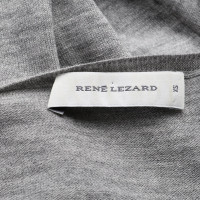 René Lezard Pull en laine tricoté gris