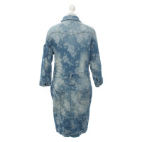 Airfield Kleid aus Baumwolle in Blau