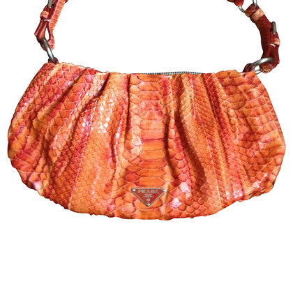 Prada Handbag Leather in Orange