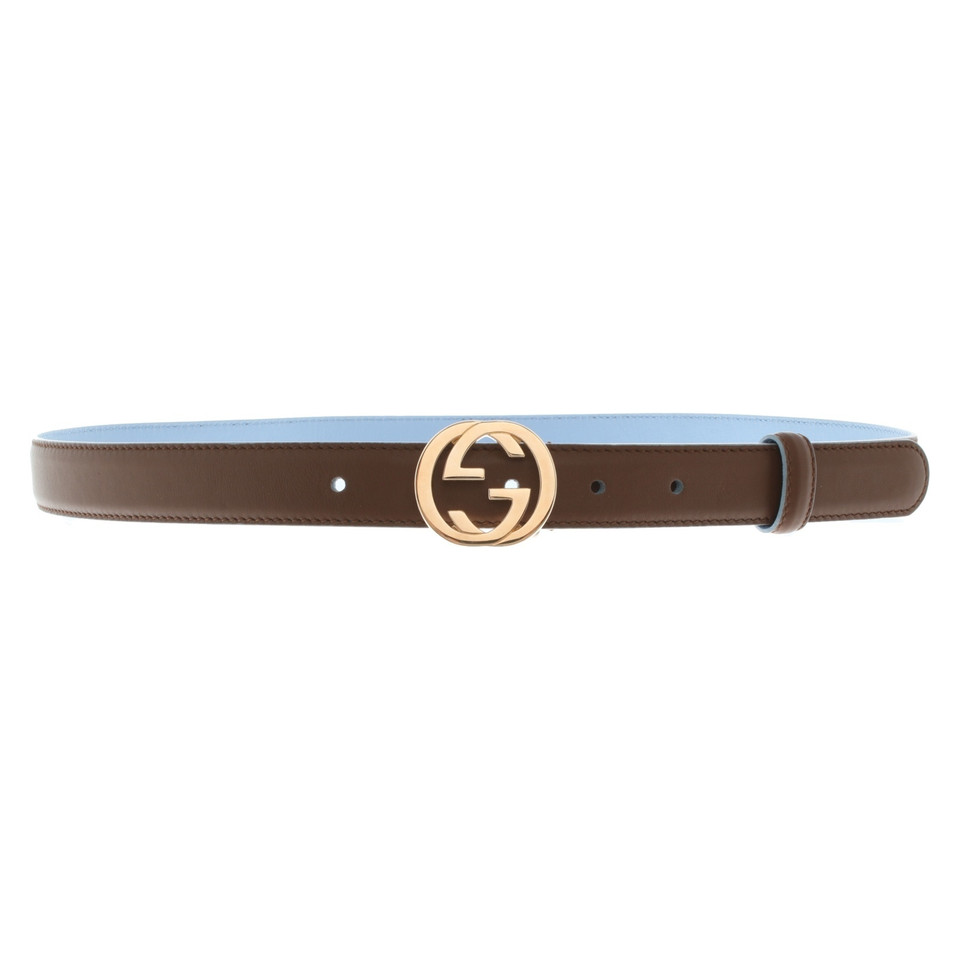 Gucci Ceinture en marron / bleu