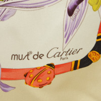 Cartier motifs écharpe de soie