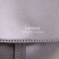 Polo Ralph Lauren Rucksack aus Leder in Silbern