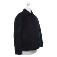 Burberry Jacke/Mantel aus Wolle in Blau