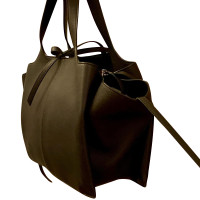 Céline Tri Fold Shoulder Bag en Cuir en Noir