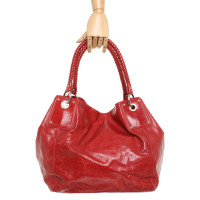 Abro Shopper Leather in Red