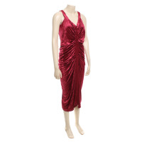 John Galliano Velvet dress in red