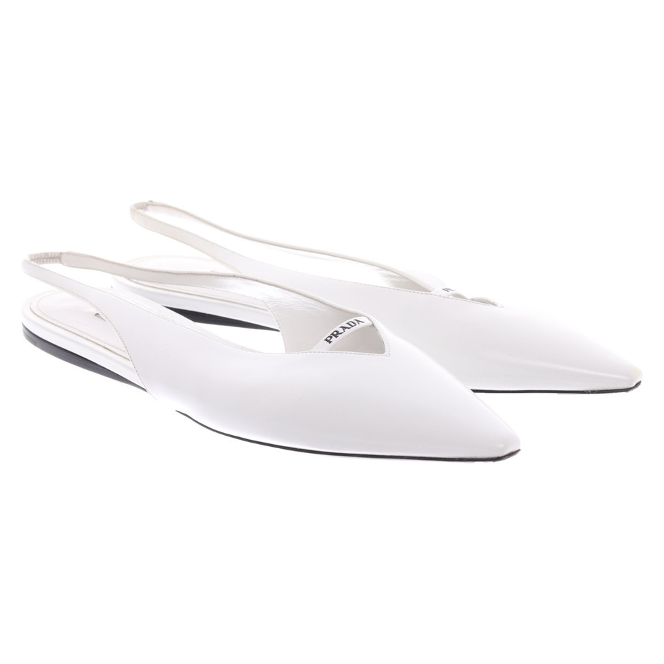 Prada Slippers/Ballerinas in White