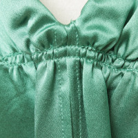 Jil Sander zijden jurk in groen