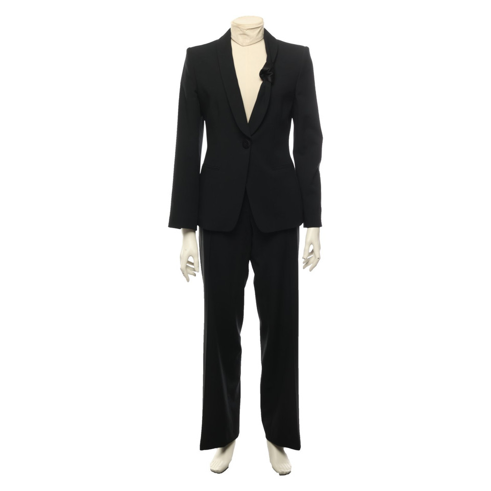 Giorgio Armani Suit Wool in Black