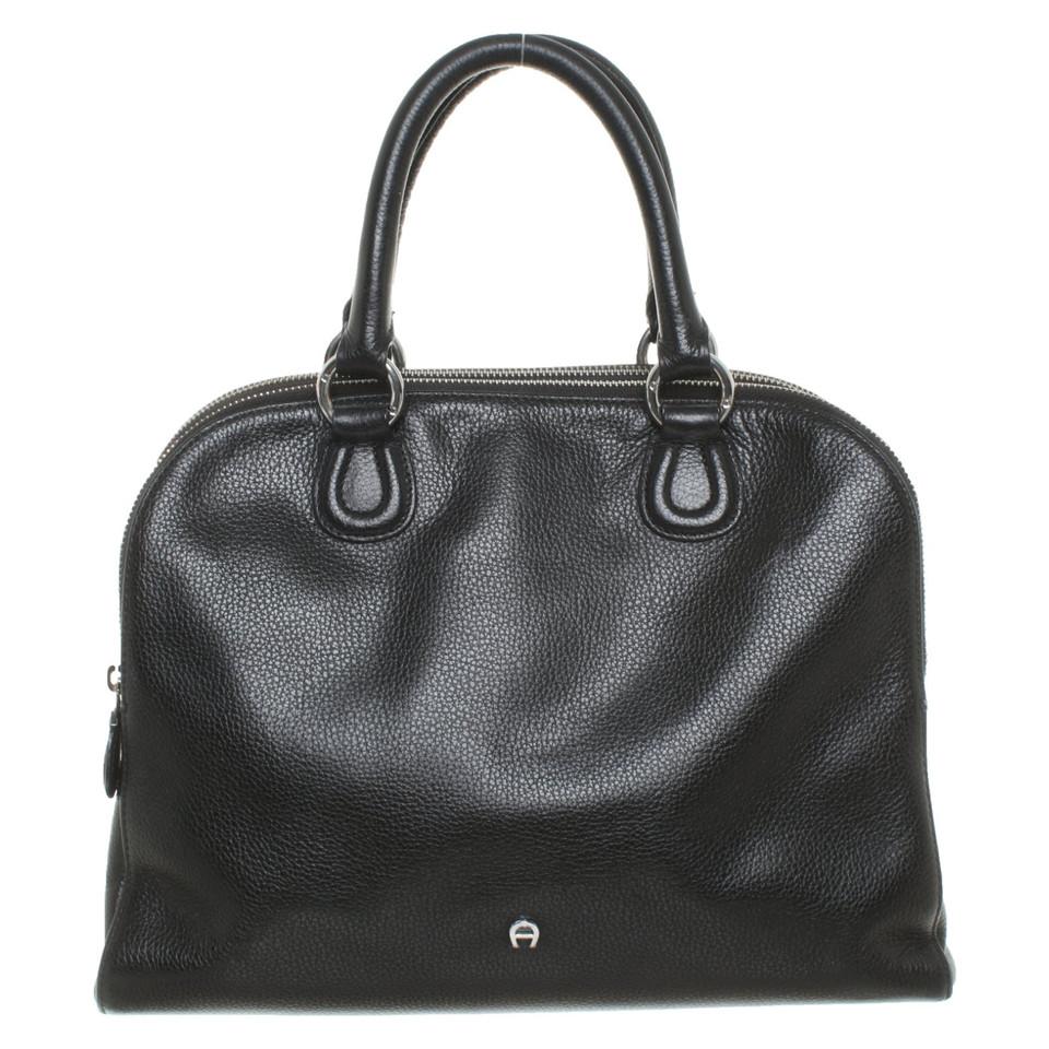 Aigner Handbag Leather in Black