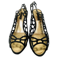 Louis Vuitton Sandals Patent leather in Black
