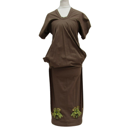 Christian Dior Kleid aus Baumwolle in Braun