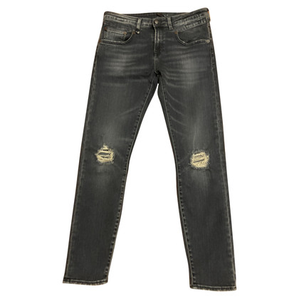 R 13 Jeans aus Jeansstoff in Schwarz