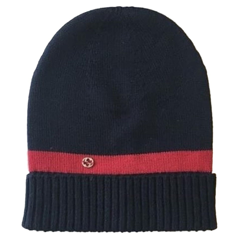 Gucci Chapeau/Casquette en Laine en Bleu