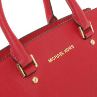 Michael Kors Handbag Leather in Red