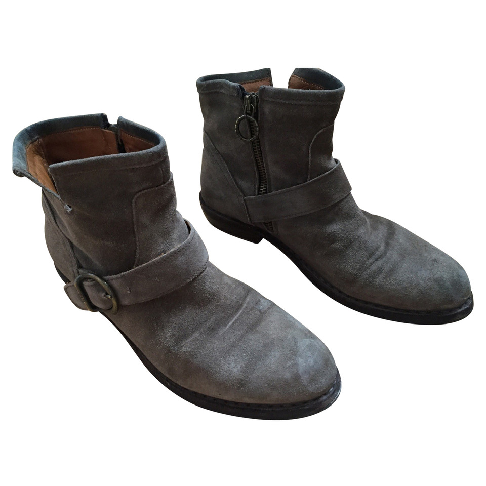 Fiorentini & Baker Grey suede ankle boots