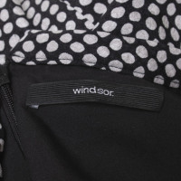 Windsor Silk dress in black and white