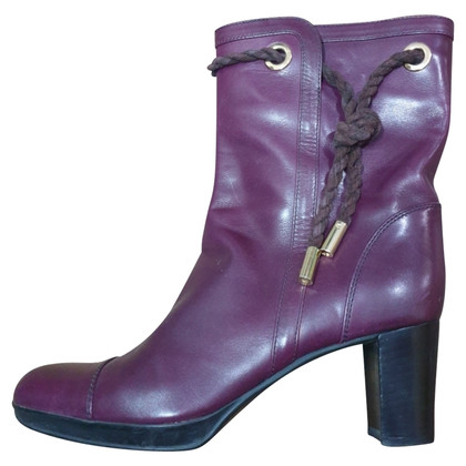 Sergio Rossi Ankle boots Leather in Violet