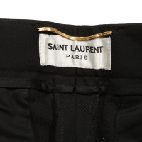 Saint Laurent Hose aus Wolle in Schwarz