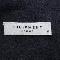 Equipment Kleid aus Seide in Blau