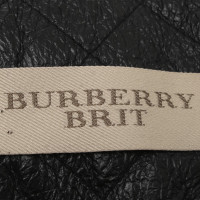 Burberry Lederjacke in Schwarz