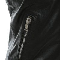 Topshop Vest Leather in Black