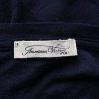 American Vintage Oberteil aus Baumwolle in Blau