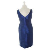 Escada Blue silk sheath dress