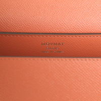 Moynat Petit Rejane Bag aus Leder in Orange