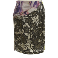 Dries Van Noten Silk skirt with pattern