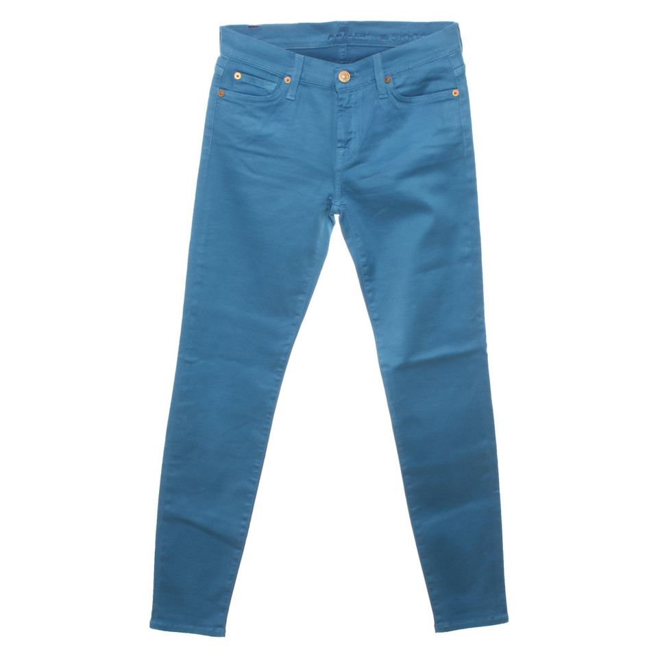 7 For All Mankind Jeans aus Baumwolle in Petrol