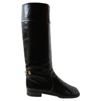 Marc Jacobs Black patent leather high boots