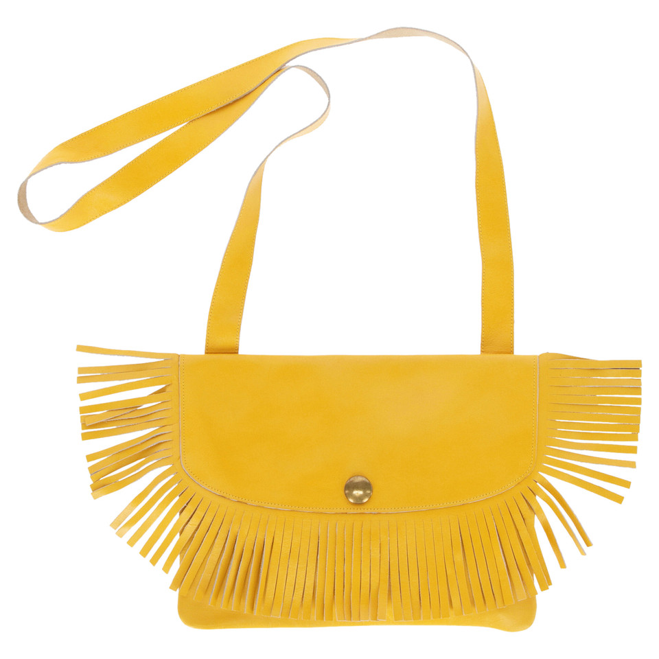 Sonia Rykiel Sac à bandoulière en Cuir en Jaune