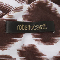Roberto Cavalli Robe en blanc / brun