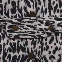 Karen Millen Silk blouse with leopard print