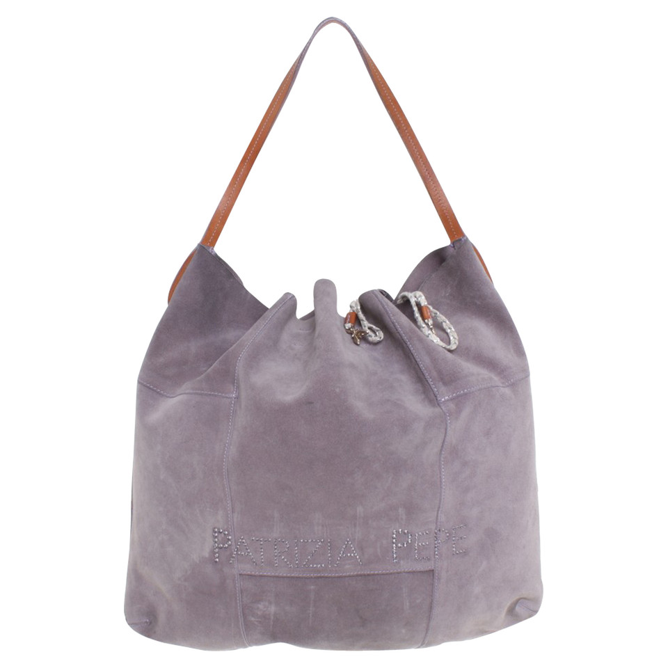 Patrizia Pepe Shopper aus Veloursleder