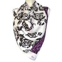 Christian Dior Schal/Tuch aus Seide in Violett