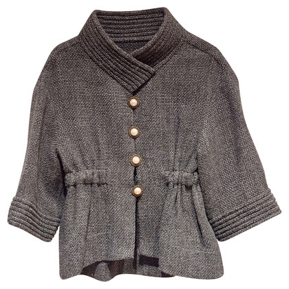 Chanel Jacket/Coat Wool in Grey